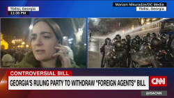 exp Georgia protests foreign agent bill reporter 030902pSEG1 cnni world_00034603.png