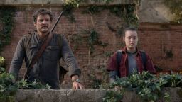 Pedro Pascal and Bella Ramsey in episode 9 of "The Last of Us."                            