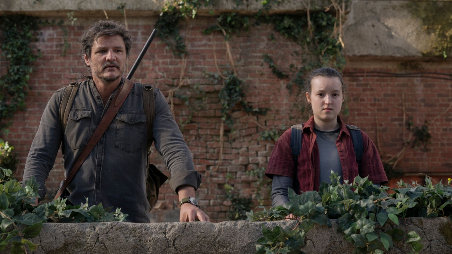 Pedro Pascal and Bella Ramsey in Episode 9 of "The Last of Us."                            