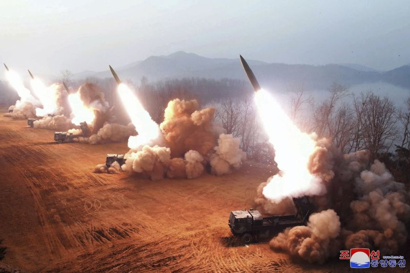 North Korea Fires At Least Six Short-range Missiles As Kim Jong Un And ...