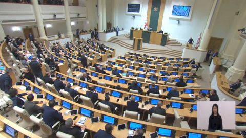 Georgian lawmakers formally repealed a controversial