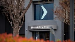 Silicon Valley Bank headquarters in Santa Clara, California, US, on Thursday, March 9, 2023. SVB Financial Group bonds are plunging alongside its shares after the company moved to shore up capital after losses on its securities portfolio and a slowdown in funding. 