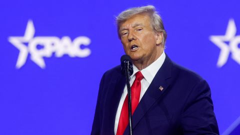 Former President Donald Trump attends CPAC at Gaylord National Convention Center in National Harbor, Maryland, March 4, 2023. 