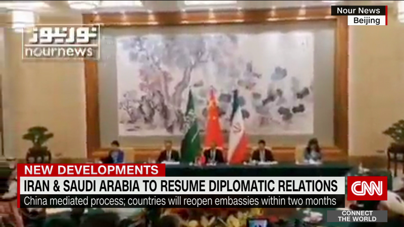 Iran and Saudi Arabia agree to re-establish diplomatic relations. | CNN