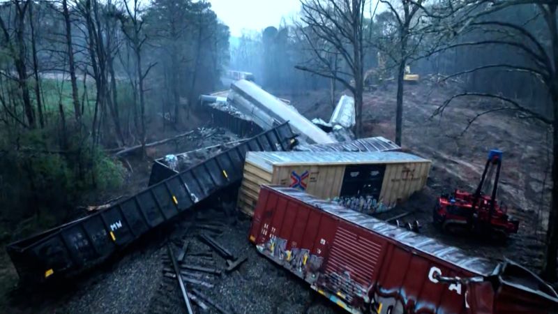 Video: See aerials of third Norfolk Southern train derailment | CNN