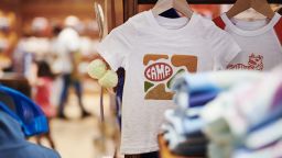 Shirts are displayed for sale at the Camp retail location in New York, U.S., on Tuesday, June 4, 2019. 