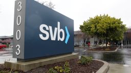 A sign for Silicon Valley Bank (SVB) headquarters is seen in Santa Clara, California, U.S. March 10, 2023. REUTERS/Nathan Frandino