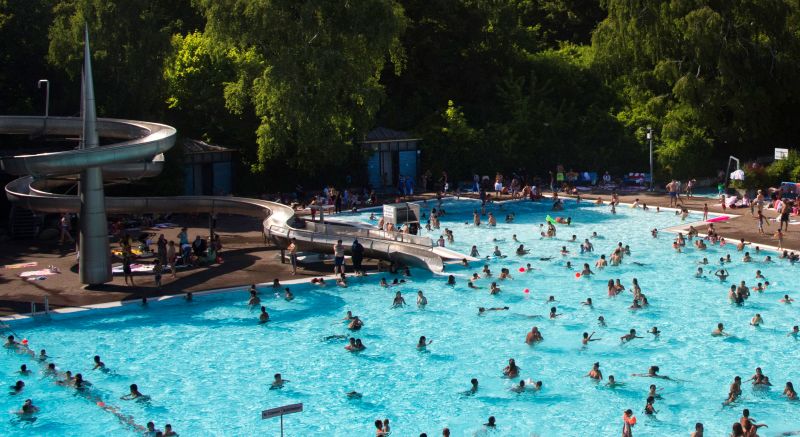 Women are now allowed to swim topless in Berlins public swimming pools pic photo