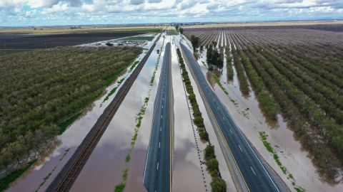  Both sides of Highway 99 closed due to flooding in Earlimart of Tulare County on March 11, 2023.
