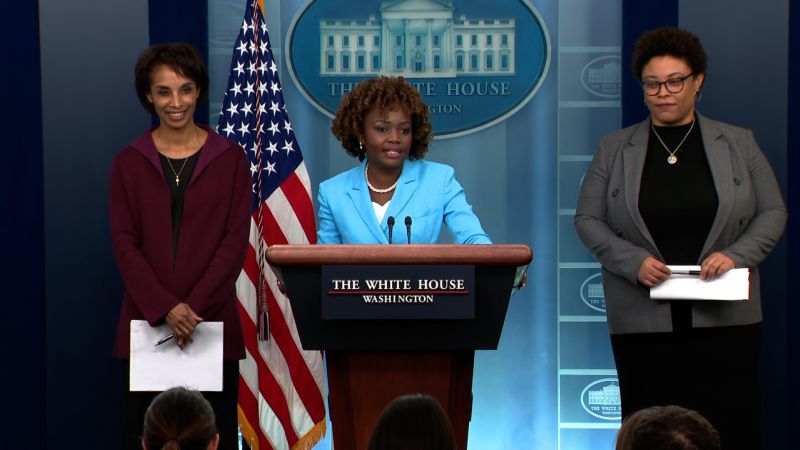 Watch: White House briefing makes history led by 3 Black women | CNN Politics