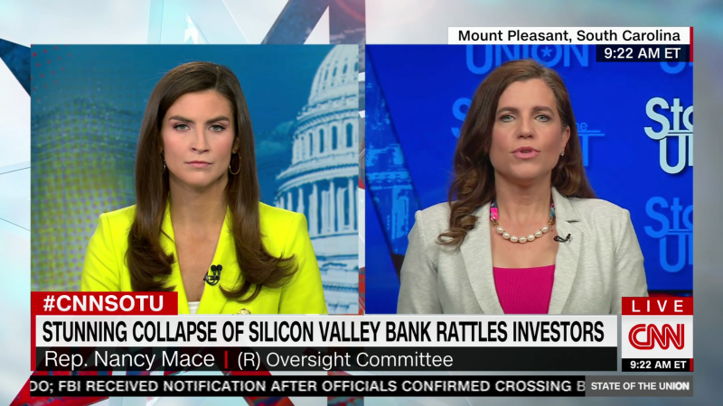 Nancy Mace: No bailout for collapsed bank at this time | CNN Politics