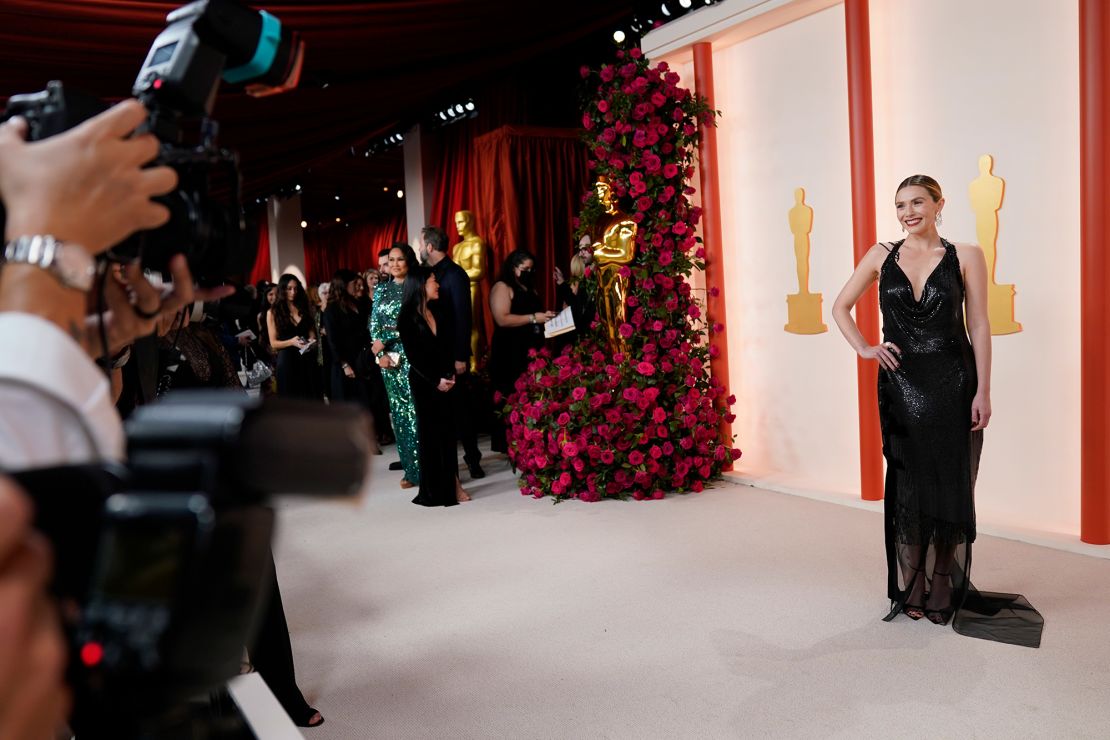 See Elizabeth Olsen's Rare Red Carpet Moment At The 2023 Oscars