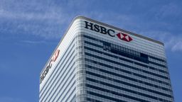 HSBC's London headquarters, pictured here on 14th October 2022, has bought up SVB's UK arm