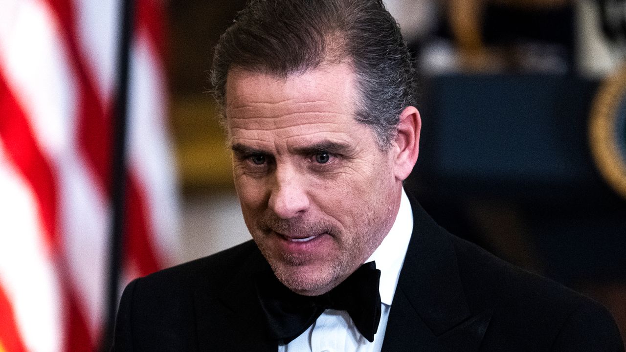 Hunter Biden attends the Kennedy Center Honorees reception in the East Room of the White House on Sunday, December 4, 2022.