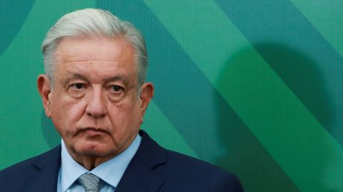 FILE PHOTO: Mexico's President Andres Manuel Lopez Obrador attends a news conference at the Secretariat of Security and Civilian Protection in Mexico City, Mexico, March 9, 2023. REUTERS/Henry Romero/File Photo