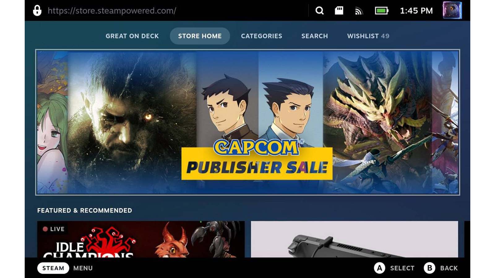 Steam Store 