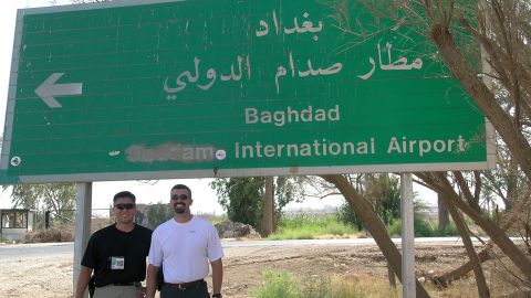 Piro, right, with Todd Irinaga, a fellow FBI agent, in 2003. Piro questioned Saddam over seven months.