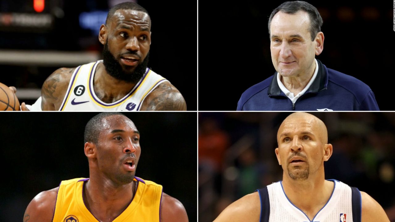 2x2 grid lebron james kobe bryant jason kidd mike krzyzewski