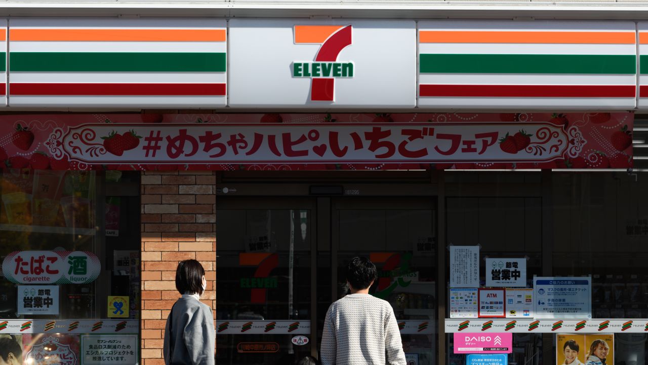 A 7-Eleven convenience store in Japan's Kanagawa Prefecture, on January 9, 2023. 