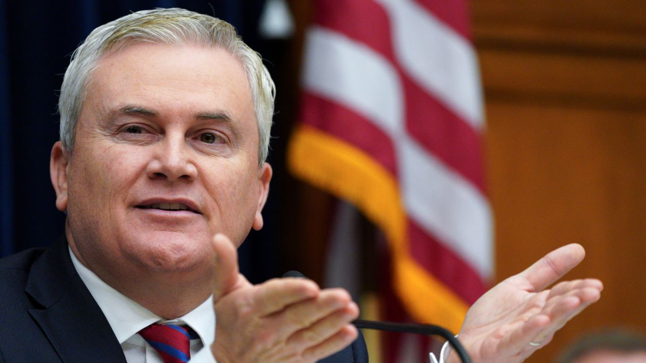 Oversight Chairman James Comer speaks during a hearing on February 7, 2023, in Washington.