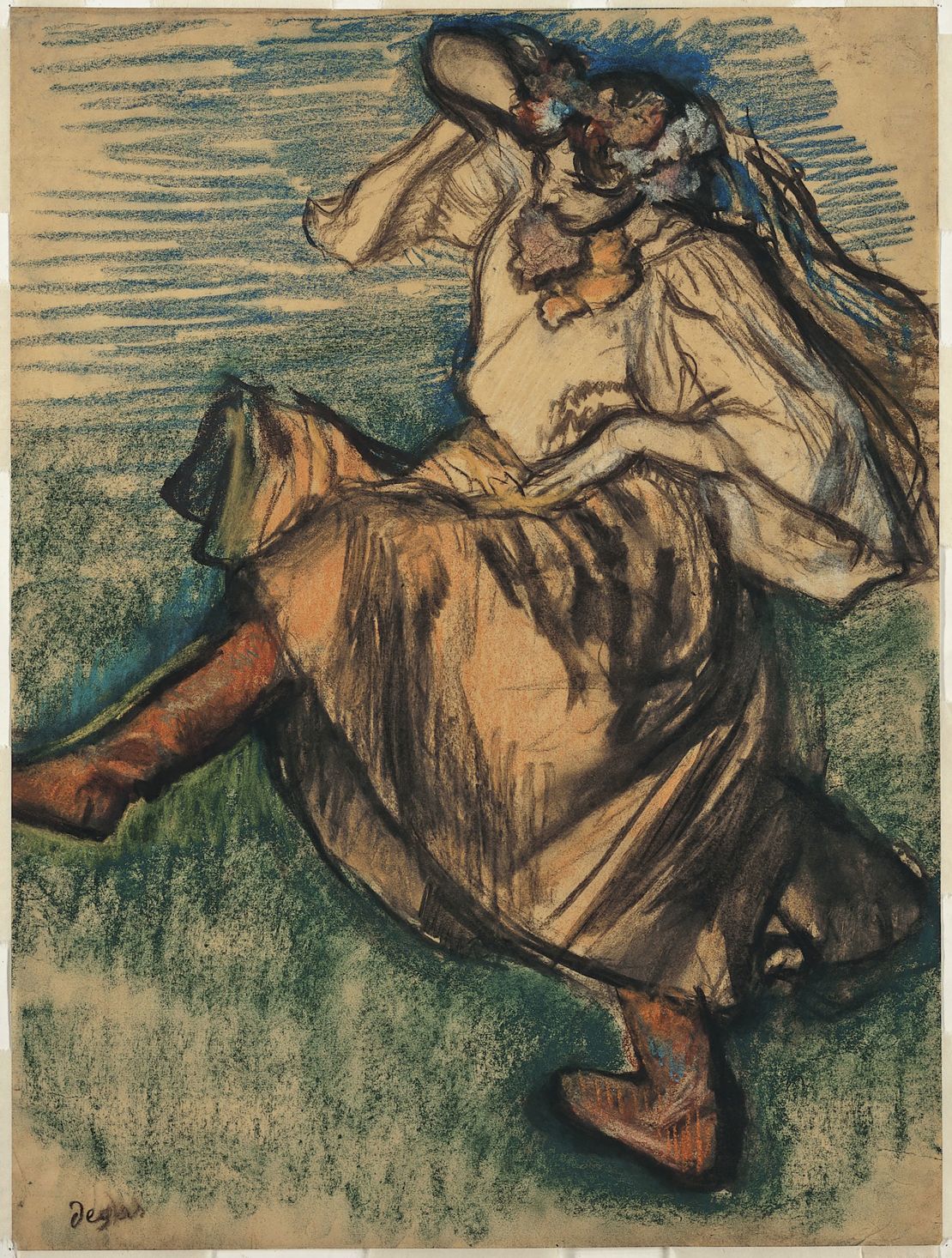 "Dancer in Ukrainian Dress" by Edgar Degas (1899). 