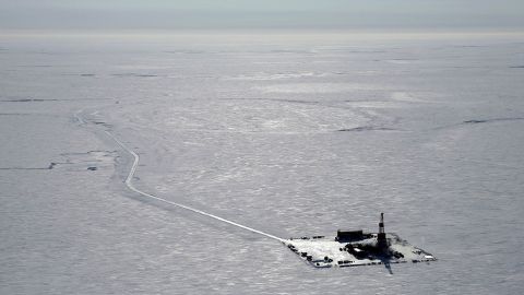An exploratory drilling camp at the proposed Willow Project site on Alaska's North Slope.