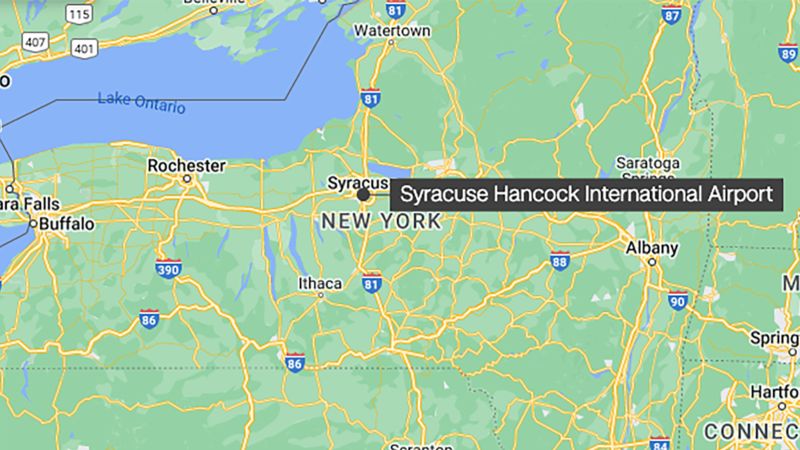 NextImg:Delta flight 'exited' one of the taxiways at Syracuse Hancock International Airport | CNN