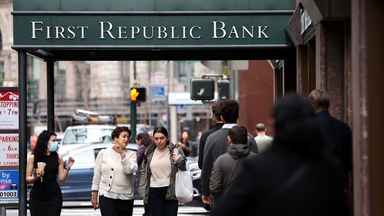 Shares of First Republic plunged more than 60% on Monday but were rebounding early Tuesday.