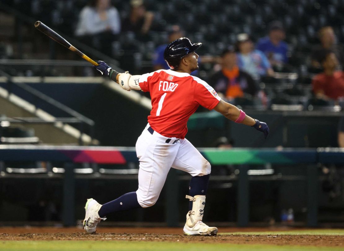 Ford hit a huge home run to left-field to give Great Britain control against Colombia.