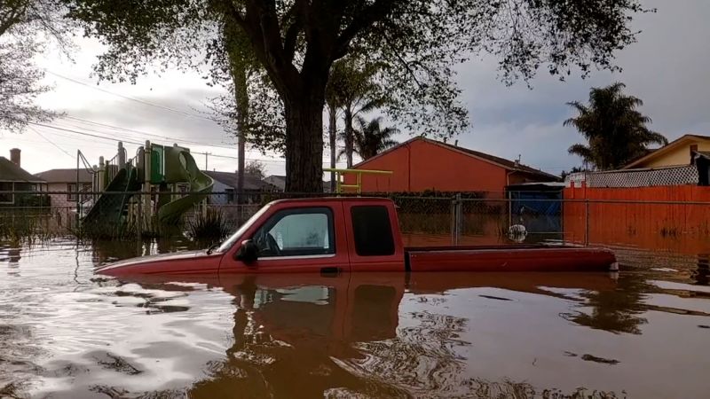 A New Atmospheric River Slams Flood-ravaged California, Threatening ...