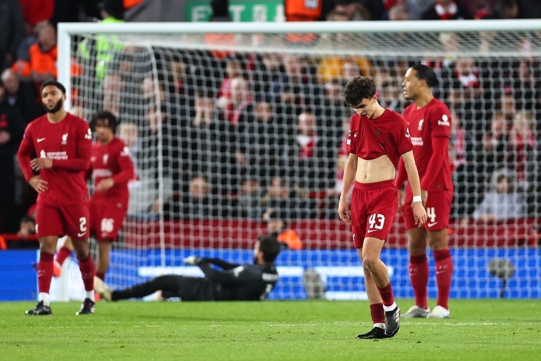 Liverpool's 5-2 defeat was the teams largest home loss in European history.
