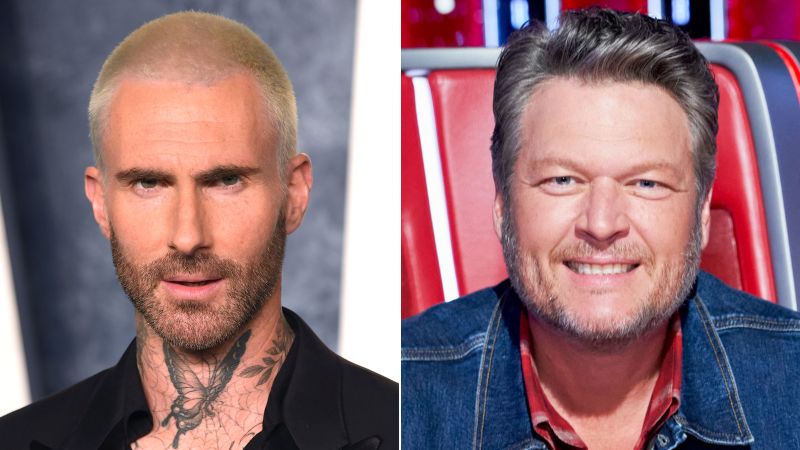 Adam Levine Believes It S About Time For Blake Shelton To Exit The   230314132919 Adam Levine Blake Shelton Split 