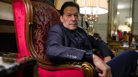 Imran Khan, Pakistan's former prime minister, is pictured in Lahore on Jan. 24, 2023.