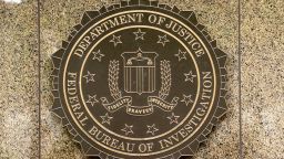 Washington, DC - June 02, 2018: FBI, Federal Bureau of Investigation seal on the Headquarters Edgar Hoover FBI Buildingin in Washington.