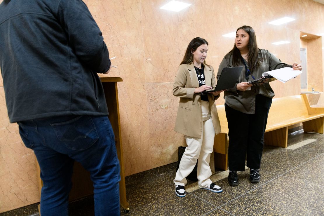 When Delmar Willis, left was bailed out of jail in Tulsa, Oklahoma by The Bail Project on March 9, he was furnished with a phone, a Walmart gift card, clothing and hygiene items. Helping him were  Johnson, center, and Trejo. "Nobody has done anything like this for me," Willis said.
