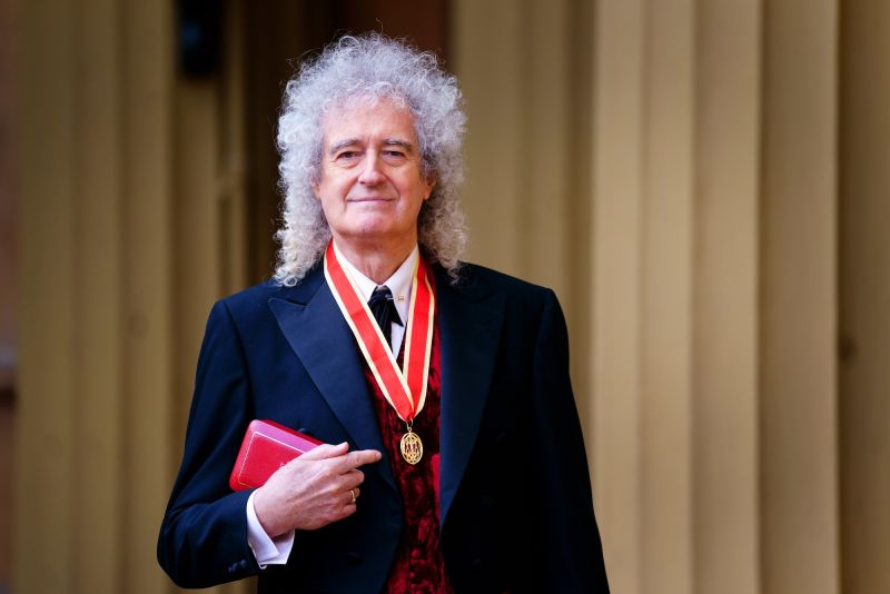 Brian May, Queen Lead Guitarist, Receives Knighthood From King Charles ...