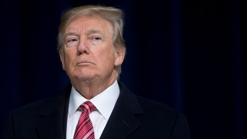 President Donald Trump speaks during a retreat with Republican lawmakers at Camp David in Thurmont, Maryland, January 6, 2018.