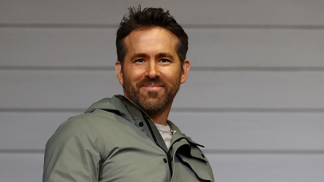 Ryan Reynolds, co-Owner of Wrexham, looking on during an FA Cup match.