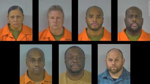 Clockwise from top left: Tabitha Renee Levere, Randy Joseph Boyer, Kaiyell Dajour Sanders, Dwayne Alan Bramble, Bradley Thomas Disse, Brandon Edwards Rodgers and Jermaine Lavar Branch.