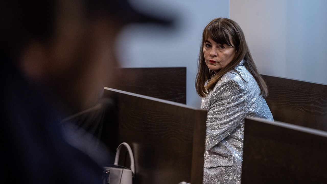 Polish activist Justyna Wydrzynska in the courtroom after being found guilty of giving abortion assistance  in Warsaw, Poland on March 14, 2023. 
