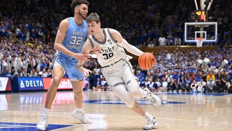 Obama will be hoping Duke Blue Devils star Kyle Filipowski will lead his side to March Madness glory.