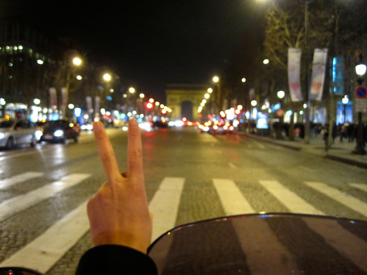 Michelle took this photograph on the back of Augustin's moped on their first date in Paris.