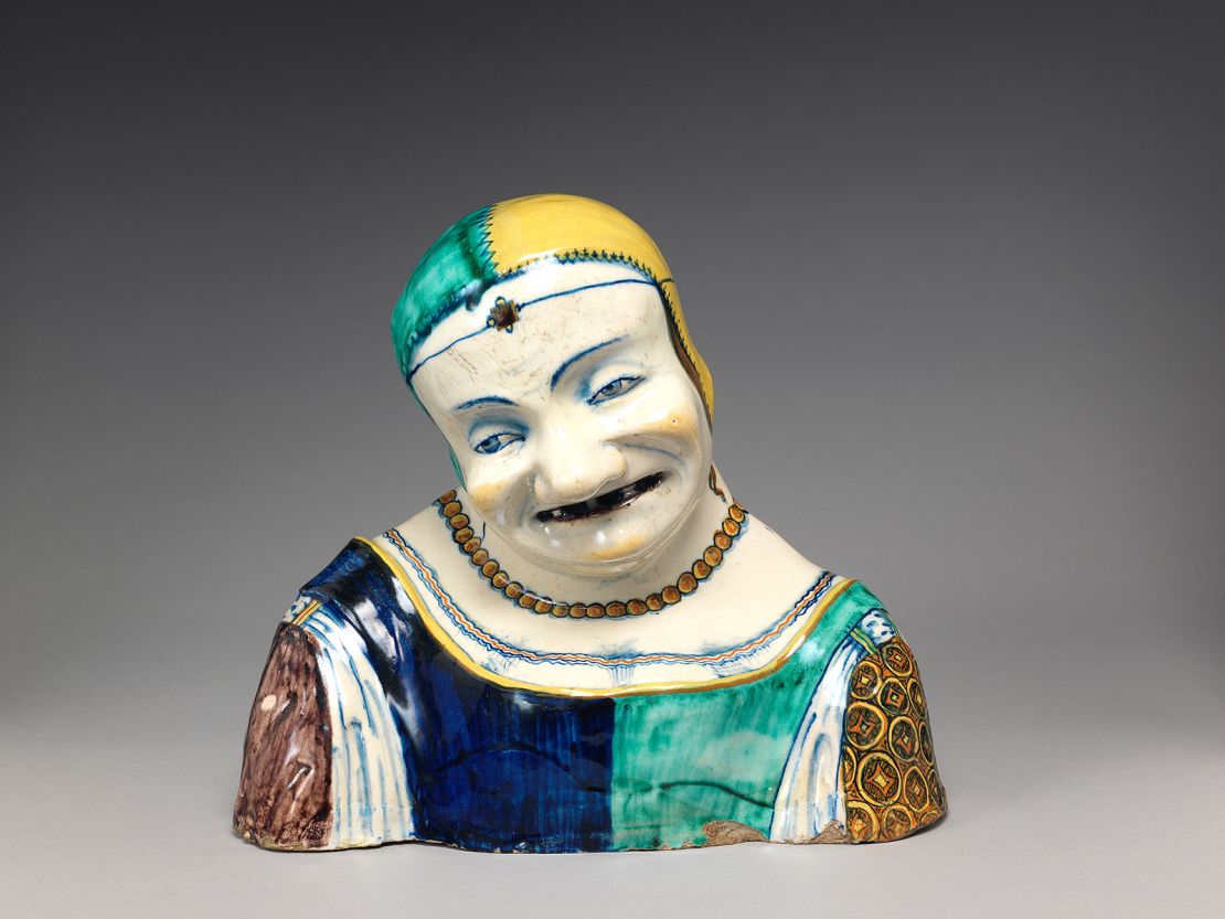 This bust of an old woman made in Italy by an unknown artist illustrates the carnivalesque nature assigned to women of a certain age.
