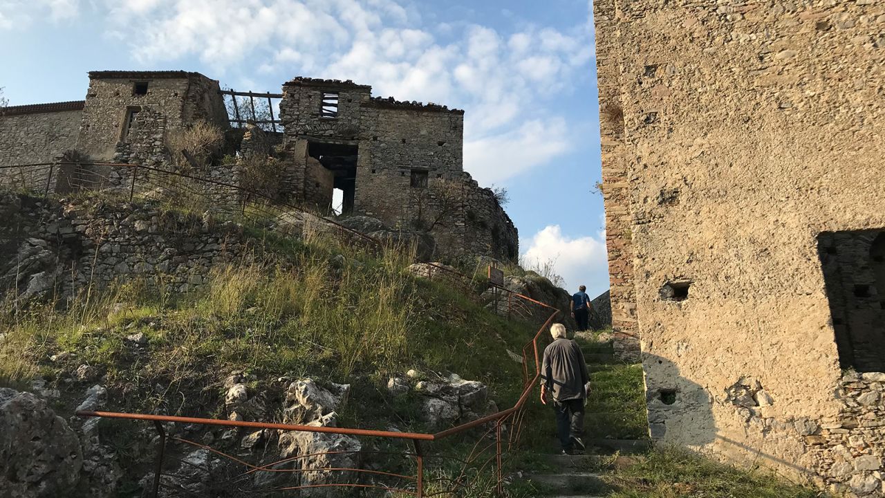 Silverio D'Angelo and eight others acquired around 60 old stone dwellings in the village 15 years ago.
