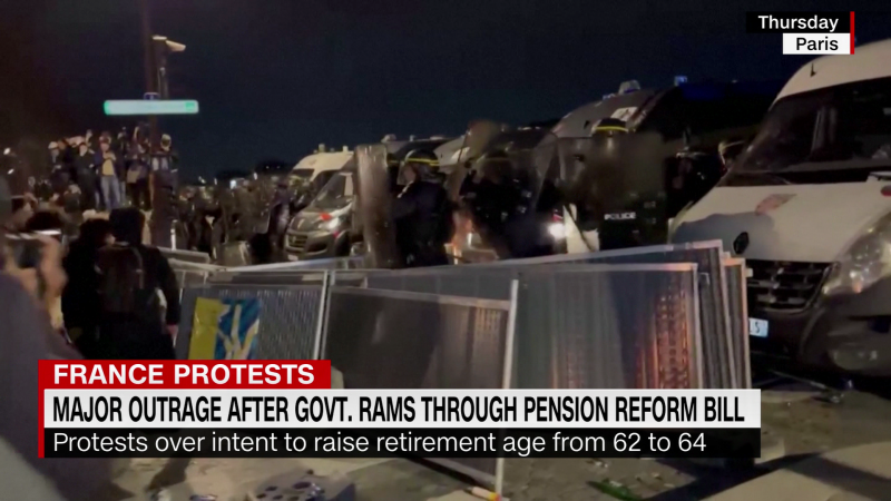 Major outrage after French government rams through pension reform bill | CNN