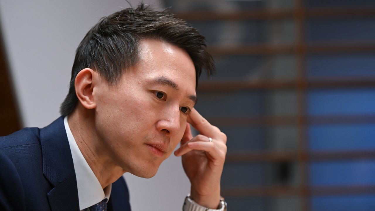 TikTok CEO, Shou Zi Chew is interviewed at offices the company uses on Tuesday February 14, 2023 in Washington, DC.(Photo by Matt McClain/The Washington Post via Getty Images)
