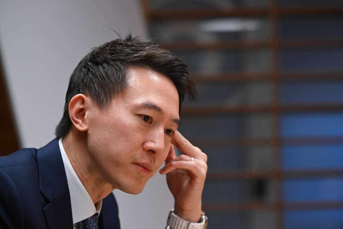 TikTok CEO, Shou Zi Chew is interviewed at offices the company uses on Tuesday February 14, 2023 in Washington, DC.(Photo by Matt McClain/The Washington Post via Getty Images)