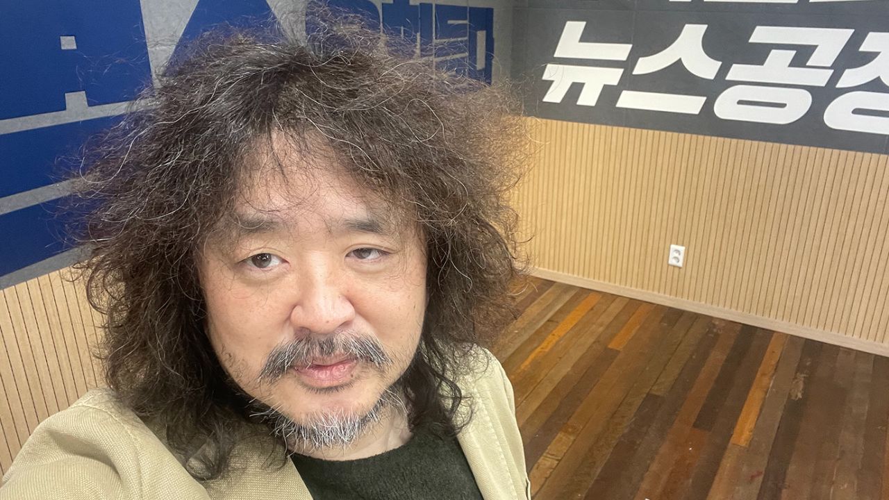 Kim Ou-joon, the presenter and creator of the YouTube show "Modesty is Nothing," in his studio in Seoul.