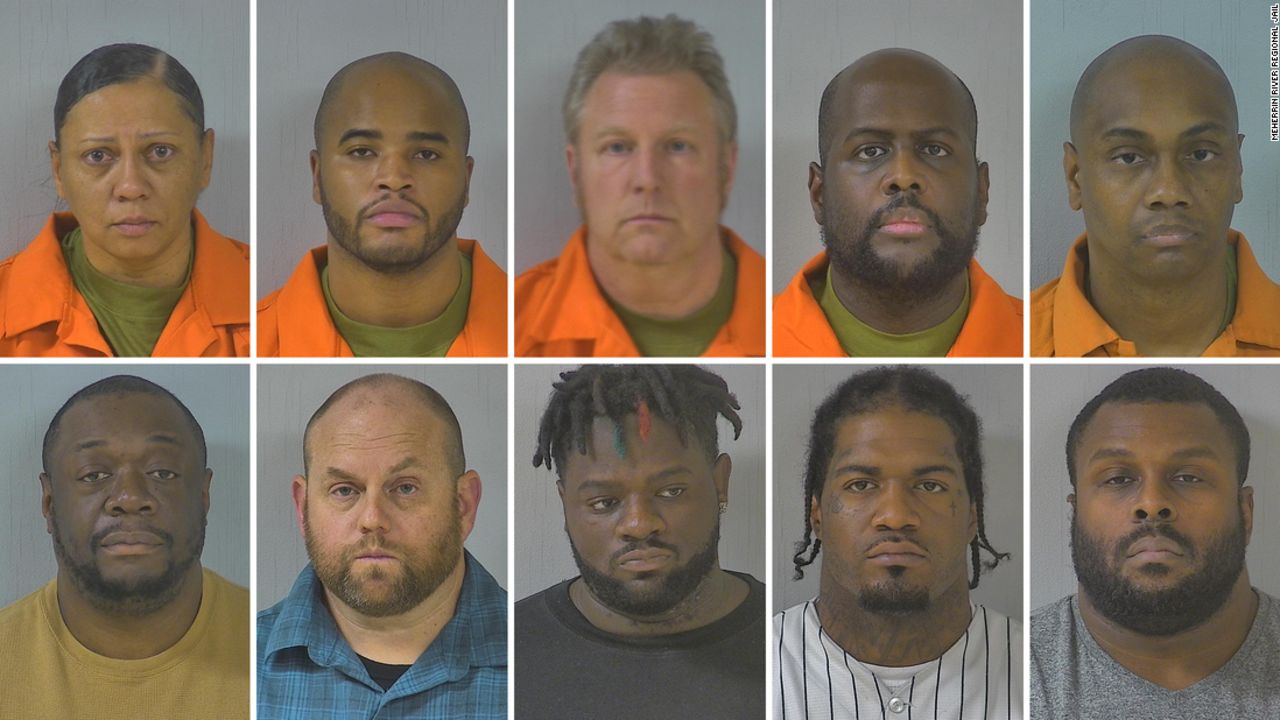 From top left, Tabitha Renee Levere, Kaiyell Dajour Sanders, Randy Joseph Boyer, Dwayne Alan Bramble and Jermaine Lavar Branch. From bottom left, Brandon Edwards Rodgers, Bradley Thomas Disse, Darian M. Blackwell, Sadarius D. Williams and Wavie L. Jones