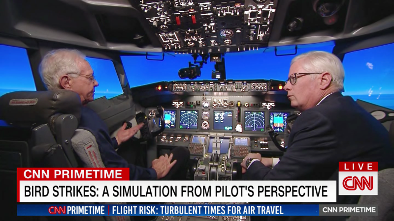 Amb. Sully Sullenberger joins CNN in a simulator. | CNN
